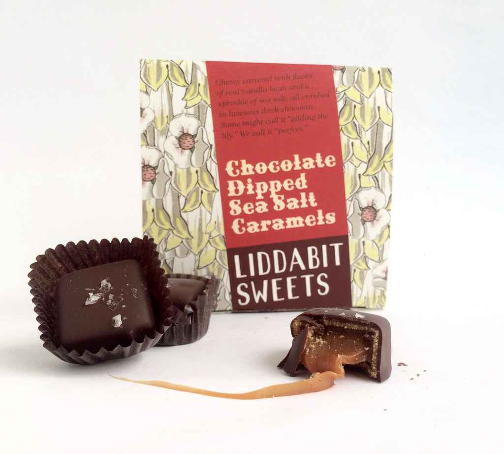 Chocolate Dipped Sea Salt Caramels